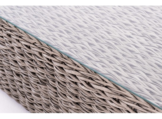 "Капучино" лаунж-зона из искусственного ротанга (гиацинт), цвет серый в Ростове-на-Дону