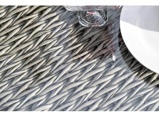 "Капучино" лаунж-зона из искусственного ротанга (гиацинт), цвет серый в Ростове-на-Дону