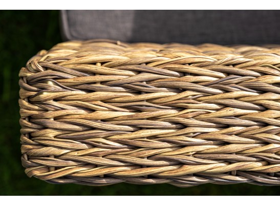 "Капучино" лаунж-зона из искусственного ротанга (гиацинт), цвет соломенный в Ростове-на-Дону