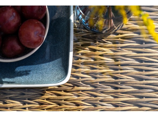 "Капучино" лаунж-зона из искусственного ротанга (гиацинт), цвет соломенный в Ростове-на-Дону