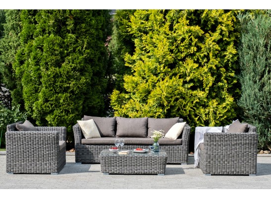 "Капучино Максимал" лаунж-зона из искусственного ротанга (гиацинт), цвет серый в Ростове-на-Дону "Капучино Максимал" лаунж-зона из искусственного ротанга (гиацинт), цвет серый в Ростове-на-Дону