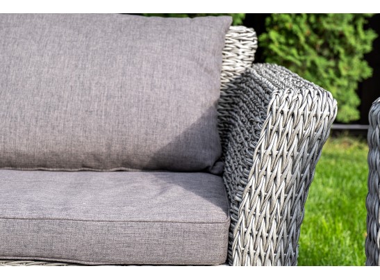 "Капучино Сингл" лаунж-зона из искусственного ротанга (гиацинт), цвет серый в Ростове-на-Дону "Капучино Сингл" лаунж-зона из искусственного ротанга (гиацинт), цвет серый в Ростове-на-Дону
