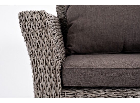 "Капучино Сингл" лаунж-зона из искусственного ротанга (гиацинт), цвет серый в Ростове-на-Дону "Капучино Сингл" лаунж-зона из искусственного ротанга (гиацинт), цвет серый в Ростове-на-Дону