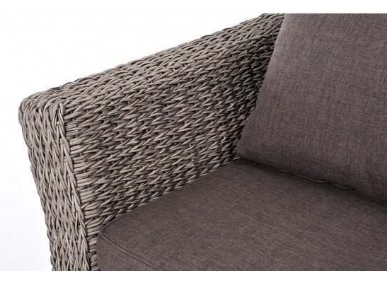 "Капучино Сингл" лаунж-зона из искусственного ротанга (гиацинт), цвет серый в Ростове-на-Дону "Капучино Сингл" лаунж-зона из искусственного ротанга (гиацинт), цвет серый в Ростове-на-Дону