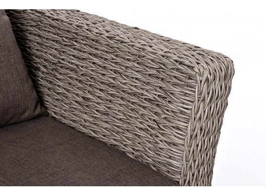 "Капучино Сингл" лаунж-зона из искусственного ротанга (гиацинт), цвет серый в Ростове-на-Дону "Капучино Сингл" лаунж-зона из искусственного ротанга (гиацинт), цвет серый в Ростове-на-Дону
