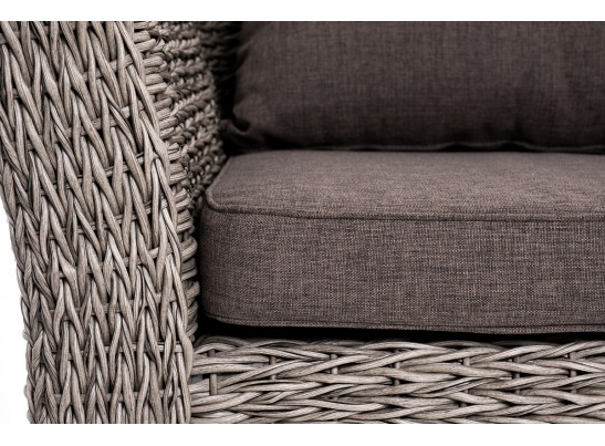 "Капучино Сингл" лаунж-зона из искусственного ротанга (гиацинт), цвет серый в Ростове-на-Дону "Капучино Сингл" лаунж-зона из искусственного ротанга (гиацинт), цвет серый в Ростове-на-Дону