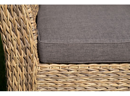 "Капучино Сингл" лаунж-зона из искусственного ротанга (гиацинт), цвет соломенный в Ростове-на-Дону