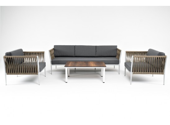 "Касабланка" лаунж-зона плетеная из роупа 5-местная, цвет бежевый в Ростове-на-Дону