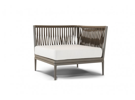 "Касабланка" модуль угловой плетеный из роупа, цвет серо-коричневый в Ростове-на-Дону