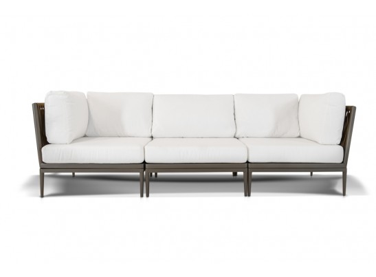 "Касабланка" модуль угловой плетеный из роупа, цвет серо-коричневый в Ростове-на-Дону