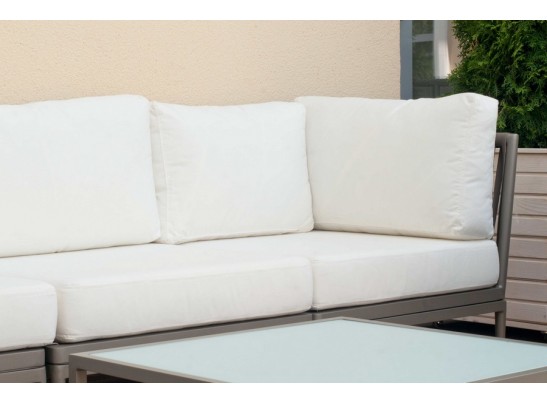 "Касабланка" модуль угловой плетеный из роупа, цвет серо-коричневый в Ростове-на-Дону