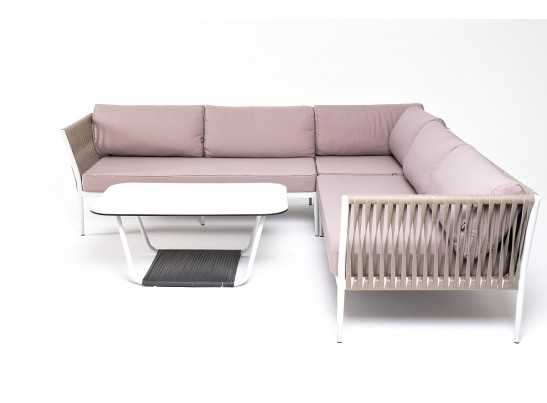 "Касабланка" модульная лаунж-зона из роупа (веревки), каркас из алюминия в Ростове-на-Дону "Касабланка" модульная лаунж-зона из роупа (веревки), каркас из алюминия в Ростове-на-Дону