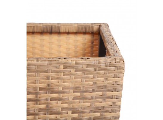 "Капучино" кашпо для цветов плетеное из искусственного ротанга, цвет соломенный в Ростове-на-Дону "Капучино" кашпо для цветов плетеное из искусственного ротанга, цвет соломенный в Ростове-на-Дону