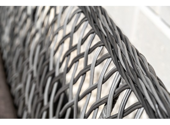 "Катания" обеденная группа плетеная на 4 персоны, цвет графит в Ростове-на-Дону