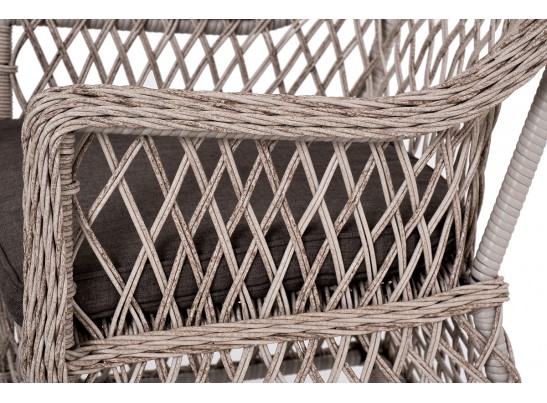 "Катания" обеденная группа плетеная на 6 персон, цвет бежевый в Ростове-на-Дону