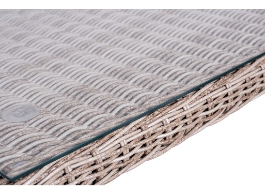 "Катания" обеденная группа плетеная на 6 персон, цвет бежевый в Ростове-на-Дону