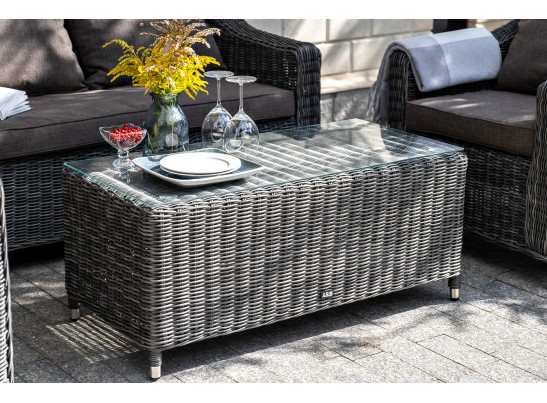 "Кон Панна" лаунж-зона из искусственного ротанга, цвет графит в Ростове-на-Дону