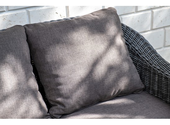 "Кон Панна" лаунж-зона из искусственного ротанга, цвет графит в Ростове-на-Дону