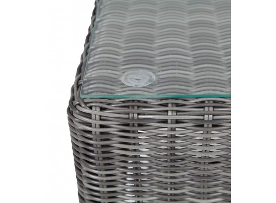 "Кон Панна" столик журнальный из искусственного ротанга, цвет графит в Ростове-на-Дону