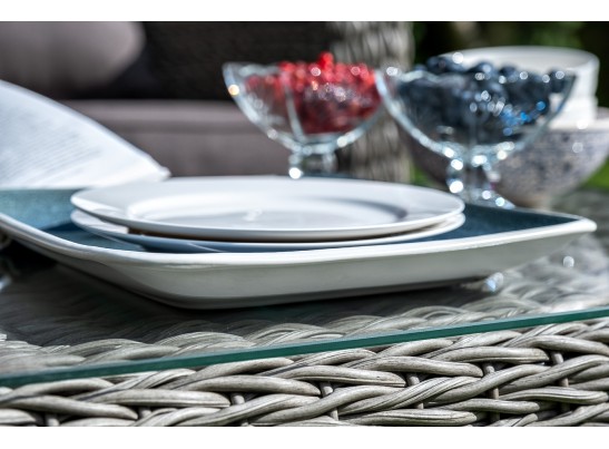 "Кон Панна" столик журнальный из искусственного ротанга (гиацинт), цвет серый в Ростове-на-Дону