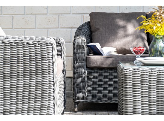 "Кон Панна" кресло из искусственного ротанга, цвет графит в Ростове-на-Дону