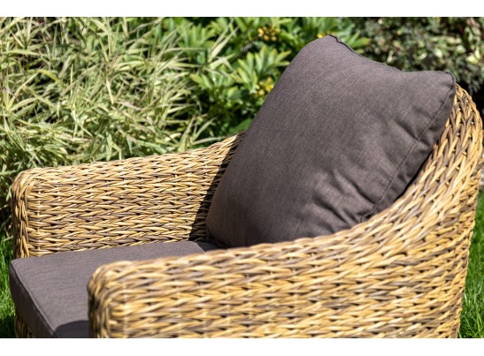 "Кон Панна" лаунж-зона из искусственного ротанга (гиацинт), цвет соломенный в Ростове-на-Дону