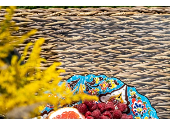 "Кон Панна" лаунж-зона из искусственного ротанга (гиацинт), цвет соломенный в Ростове-на-Дону