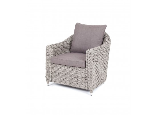 "Кон Панна" кресло из искусственного ротанга (гиацинт), цвет серый в Ростове-на-Дону