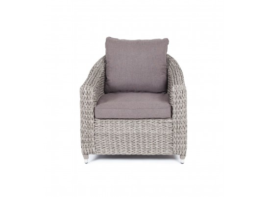 "Кон Панна" кресло из искусственного ротанга (гиацинт), цвет серый в Ростове-на-Дону