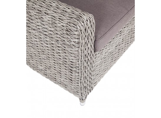 "Кон Панна" кресло из искусственного ротанга (гиацинт), цвет серый в Ростове-на-Дону