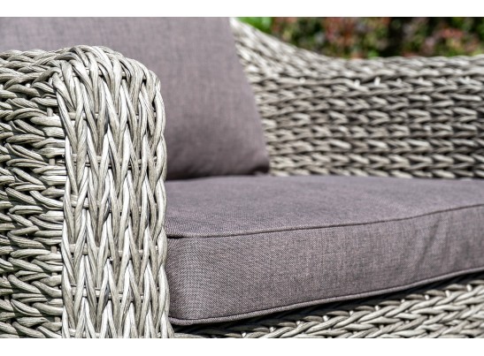 "Кон Панна" кресло из искусственного ротанга (гиацинт), цвет серый в Ростове-на-Дону