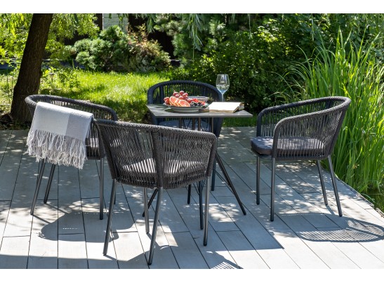 "Конте" интерьерный стол из HPL 63x63см, цвет "серый гранит" в Ростове-на-Дону