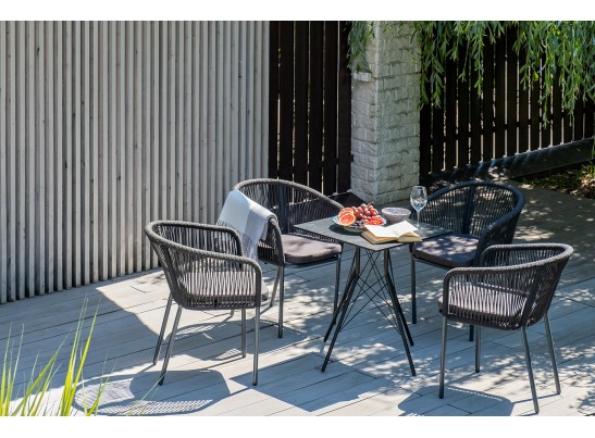 "Конте" интерьерный стол из HPL 63x63см, цвет "серый гранит" в Ростове-на-Дону