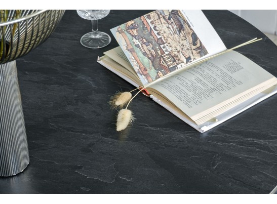 "Конте" интерьерный стол из HPL круглый Ø70см, цвет "серый гранит" в Ростове-на-Дону