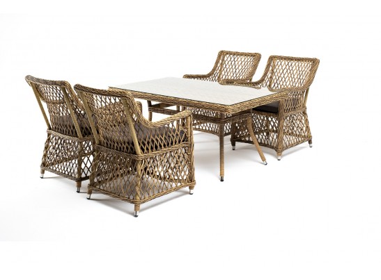 "Латте–140 L" обеденная группа плетеная, цвет соломенный в Ростове-на-Дону