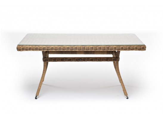 "Латте" плетеный стол из искусственного ротанга 140х80см, цвет соломенный в Ростове-на-Дону