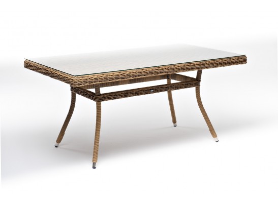 "Латте" плетеный стол из искусственного ротанга 140х80см, цвет соломенный в Ростове-на-Дону