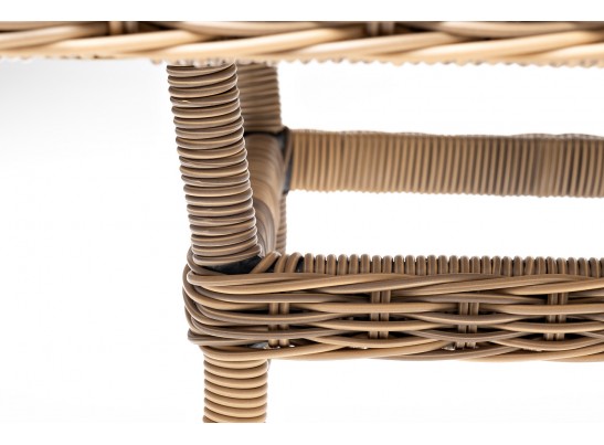 "Латте" плетеный стол из искусственного ротанга 140х80см, цвет соломенный в Ростове-на-Дону