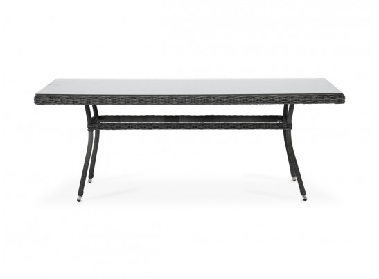 "Латте" плетеный стол из искусственного ротанга 200х90см, цвет графит в Ростове-на-Дону