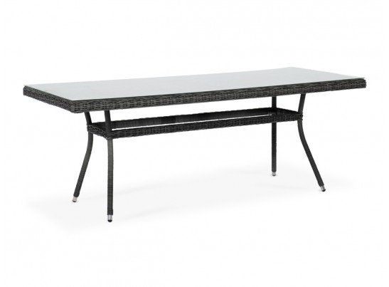 "Латте" плетеный стол из искусственного ротанга 200х90см, цвет графит в Ростове-на-Дону