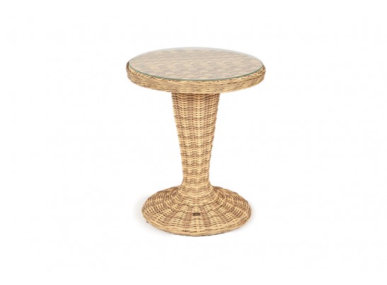 "Леванте" стол круглый из искусственного ротанга, цвет соломенный в Ростове-на-Дону