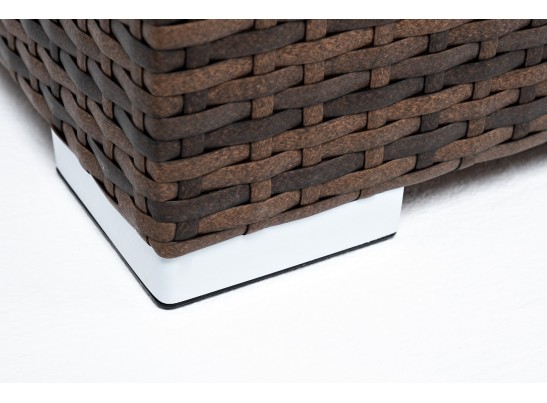 "Лунго" кашпо для цветов большое плетеное из искусственного ротанга, цвет коричневый в Ростове-на-Дону