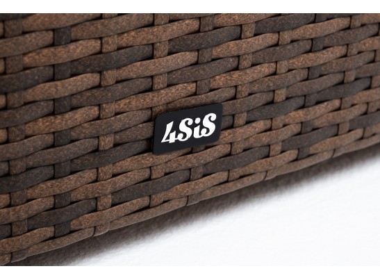 "Лунго" кашпо для цветов большое плетеное из искусственного ротанга, цвет коричневый в Ростове-на-Дону