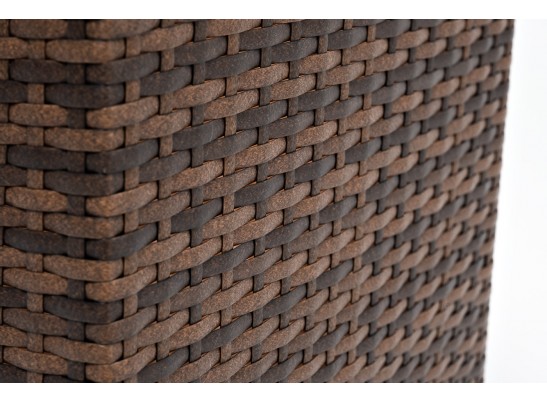 "Лунго" кашпо для цветов большое плетеное из искусственного ротанга, цвет коричневый в Ростове-на-Дону