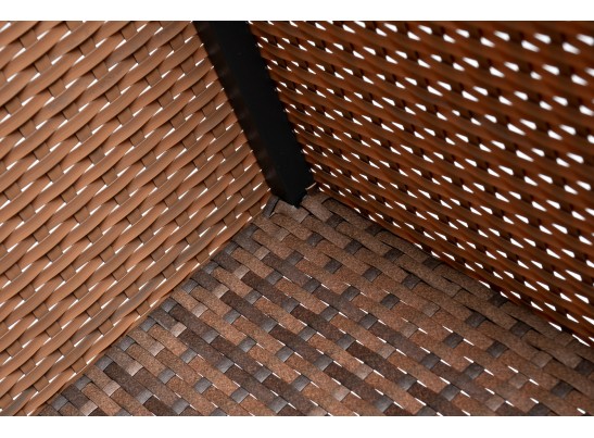 "Лунго" кашпо для цветов большое плетеное из искусственного ротанга, цвет коричневый в Ростове-на-Дону