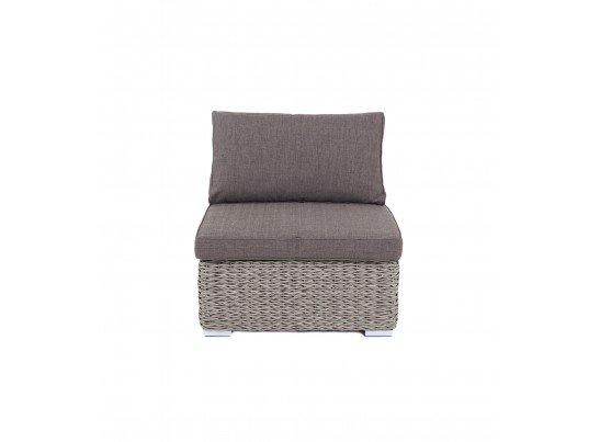 "Лунго" модуль диванный прямой с подушками, цвет cерый (гиацинт) в Ростове-на-Дону