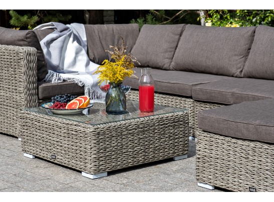 "Лунго" модуль диванный прямой с подушками, цвет cерый (гиацинт) в Ростове-на-Дону