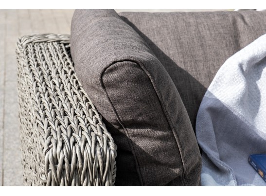 "Лунго" модуль диванный прямой с подушками, цвет cерый (гиацинт) в Ростове-на-Дону