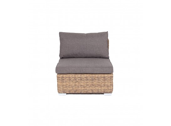 "Лунго" модуль диванный прямой с подушками, цвет соломенный (гиацинт) в Ростове-на-Дону