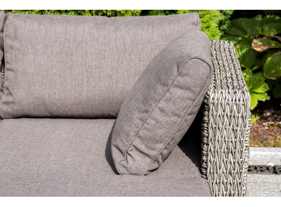 "Лунго" трансформирующаяся лаунж-зона из искусственного ротанга (гиацинт), цвет серый в Ростове-на-Дону